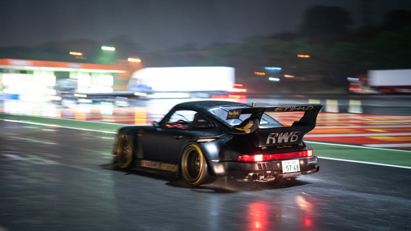 Illustration for article titled I Drove Through A Japanese Typhoon With A Dozen RWB Porsches
